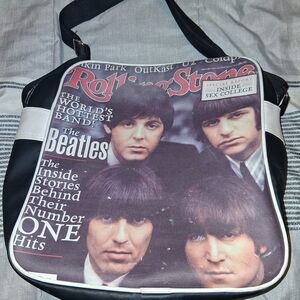 Black and White Beatles Magazine Cover Tote Bag